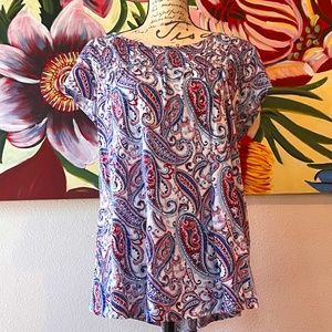 Kim Rogers 1X short sleeve blouse